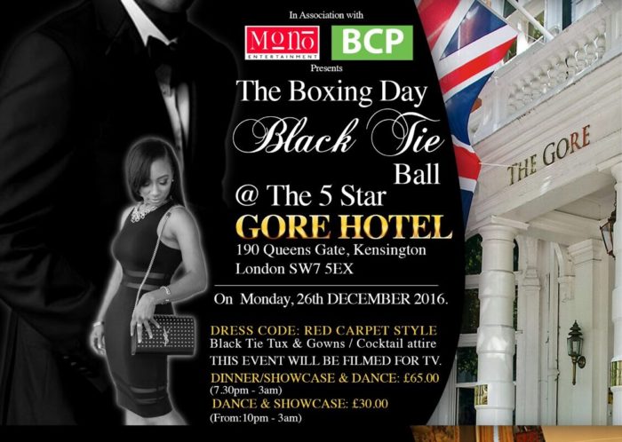 boxing day black tie