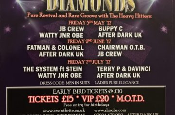 Diamonds Pure Revival Rare Groove in June July Nuvo Lounge