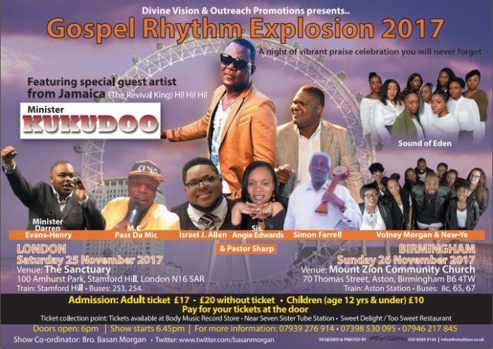 Divine Vision & Outreach Promotions Presents. Gospel Rhythm Sion 2017