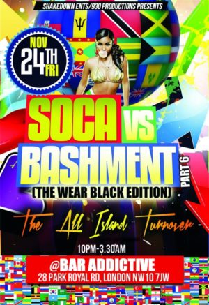 Soca Vs Bashment part 6 The Wear Black Edition 24 Nov 2017