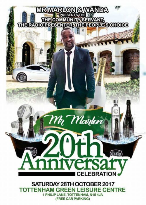 Dj Mr Malon 20th Anniversary Celebration 28 October