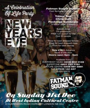 fatman new years eve north london