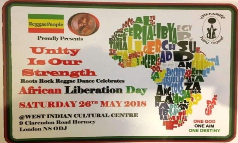 2018 African Liberation Day Reggae People london