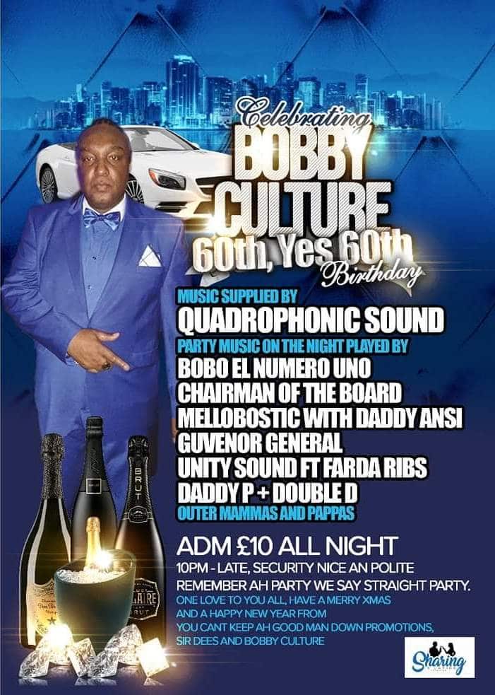 Updated! Bobby Culture 60th Birthday | Buy Out The Bar