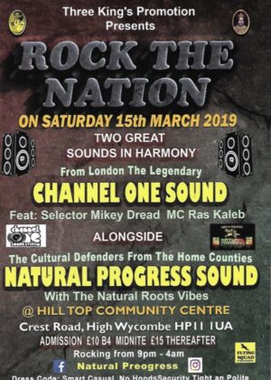 Rock The Nation Channel One Natural Progress Sound 2019