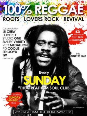 100% reggae party south London revival reggae lovers rock