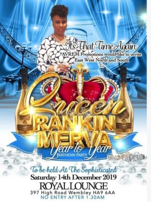 Queen Rankin Merva 2019 Birthday Party Royal Lounge