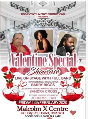 Bristol's Biggest Valentines Special Showcase Reggae Event