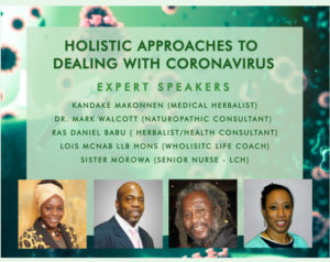 Coronavirus event: Free Online Event of an Holistic Approach Black Caribbean or other
