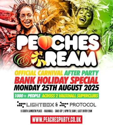 Peaches & Cream – Notting Hill Carnival After Party
