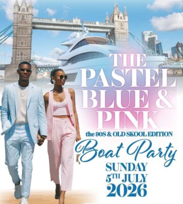 Pastel Blue & Pink Boat Party 2026 London Thames Summer Party