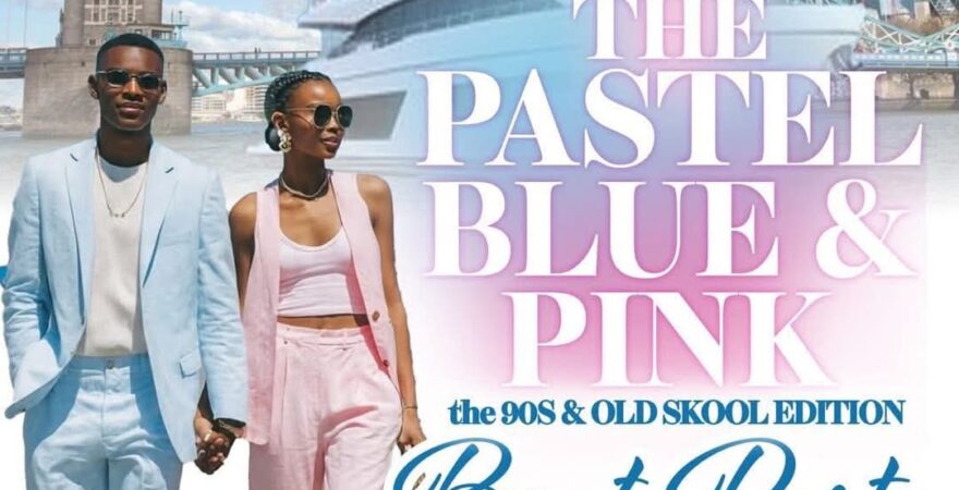 Pastel Blue & Pink Boat Party 2026 London Thames Summer Party
