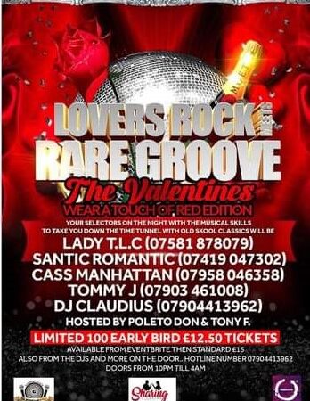 Lovers Rock Meets Rare Groove Valentines A Touch of Red Edition